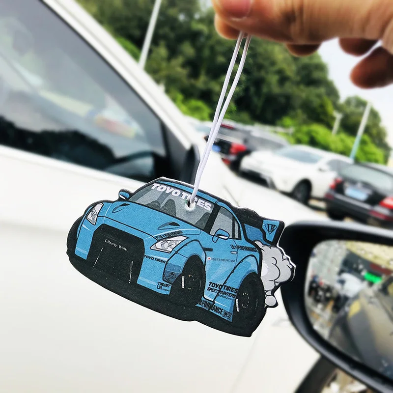 14 Black ice JDM СТИЛЬ автомобиля заднего вида Mirrow Pendent освежитель воздуха твердый бумажный поршневой тормозной диск Nos турбоколесо обод амортизатор - Название цвета: 14 Black ice