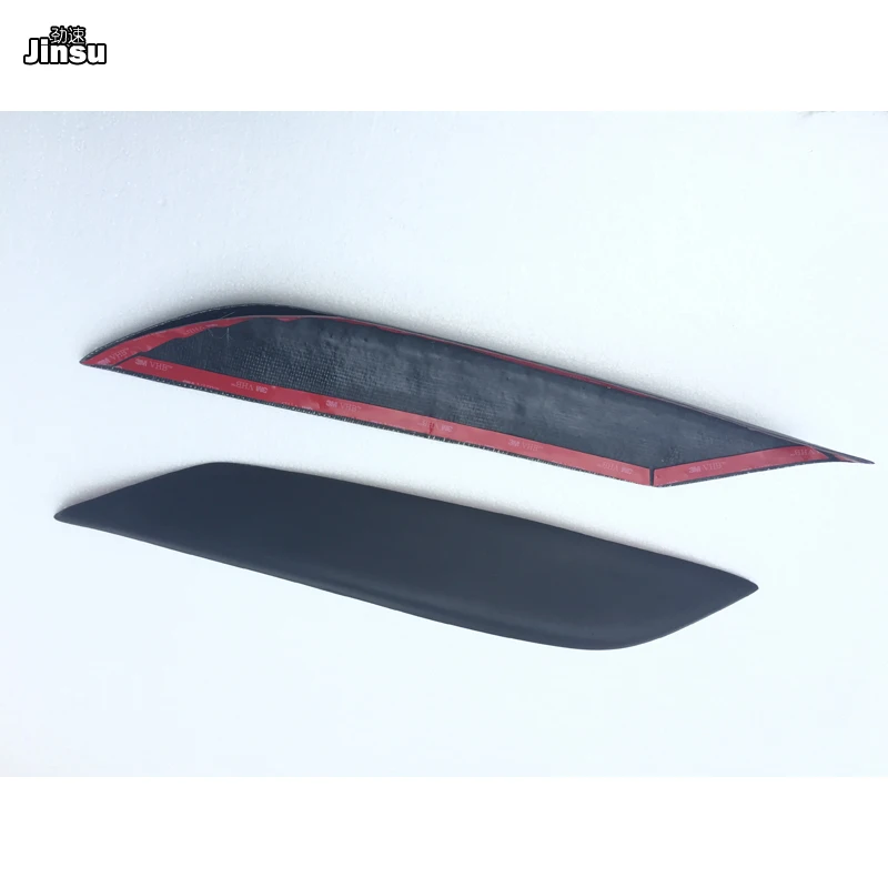 Волокно стекло матовый черный праймер фары Брови Веки автомобильные наклейки