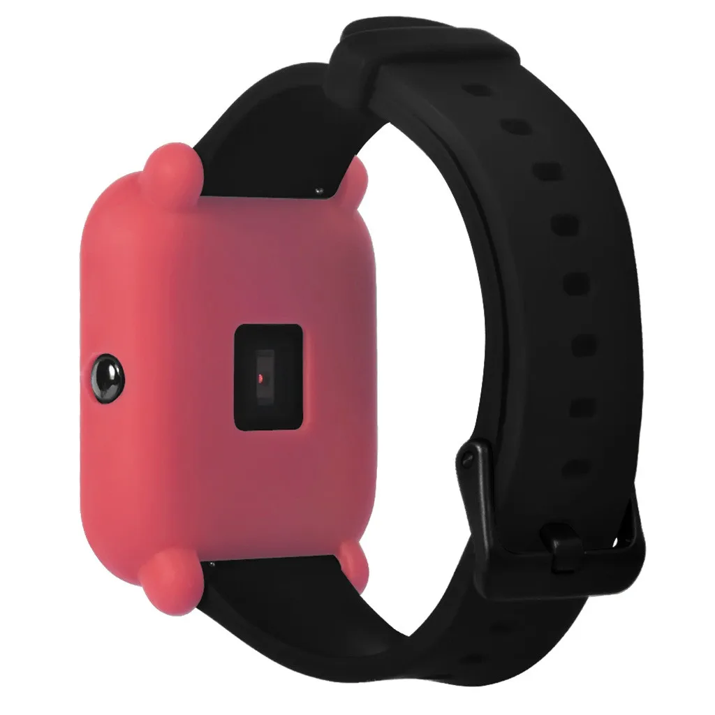 

High Quality Soft Silicon Case Cover For Huami Amazfit Bip Youth Watch With Screen Protector Wholesale Brand New Original
