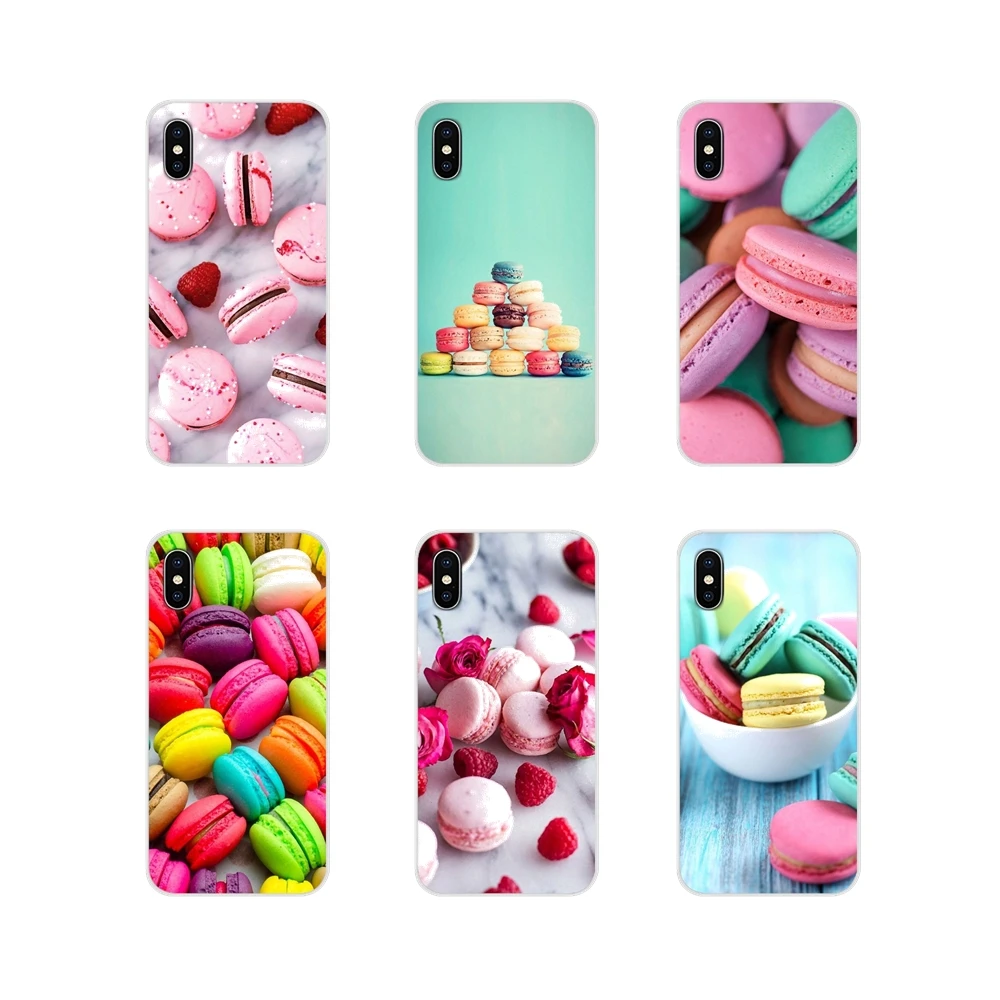 Торт Макарон аксессуары Чехлы для телефона Xiao mi 4 5 5s 6 A1 A2 5X6X8 9 Lite SE Pro Max Mix 2 3 2S |