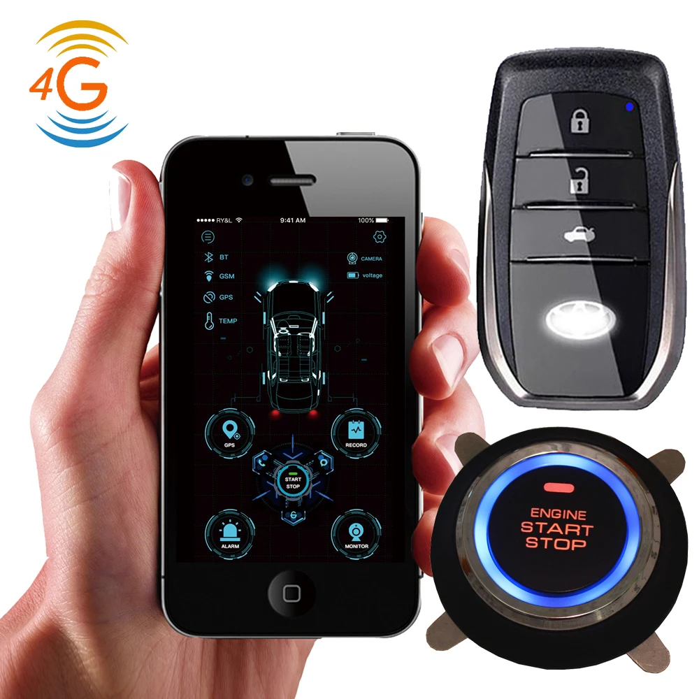 Cardot 4g gps gsm умная бесключевая Система дистанционного стартера для запуска двигателя