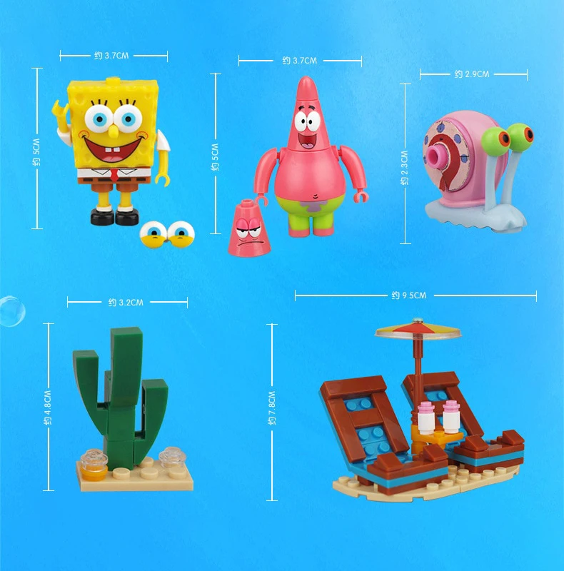 Новый SpongeBobed музыкальные игрушки дом в форме ананаса друзей KrabbyPatty Патрик Squidward