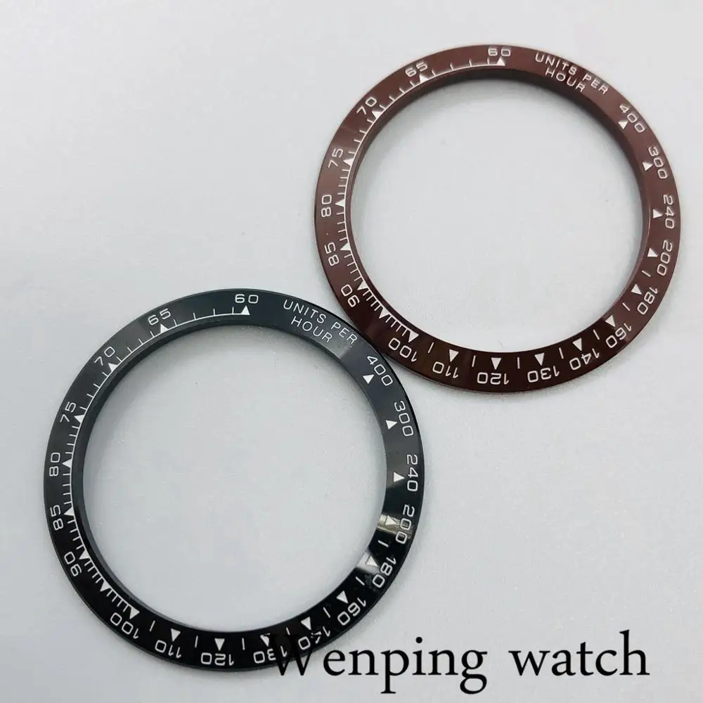 Высококачественная 39 мм черная кофейная Керамическая рамка вставка запасные