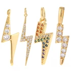 Подвески-молнии для изготовления ювелирных изделий, блестящий кулон, сделай сам, серьги, браслет, ожерелье, медь, циркон, аксессуары