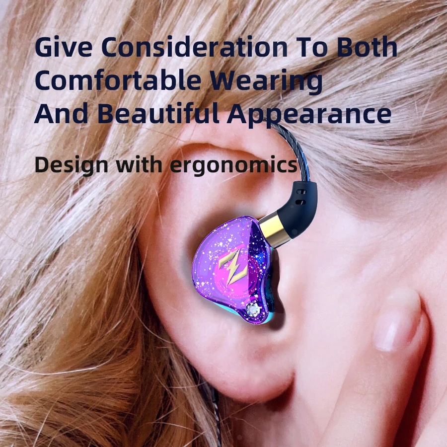 Наушники-вкладыши NUNE ZEN спортивные Hi-Fi наушники с медными вставками усиленными