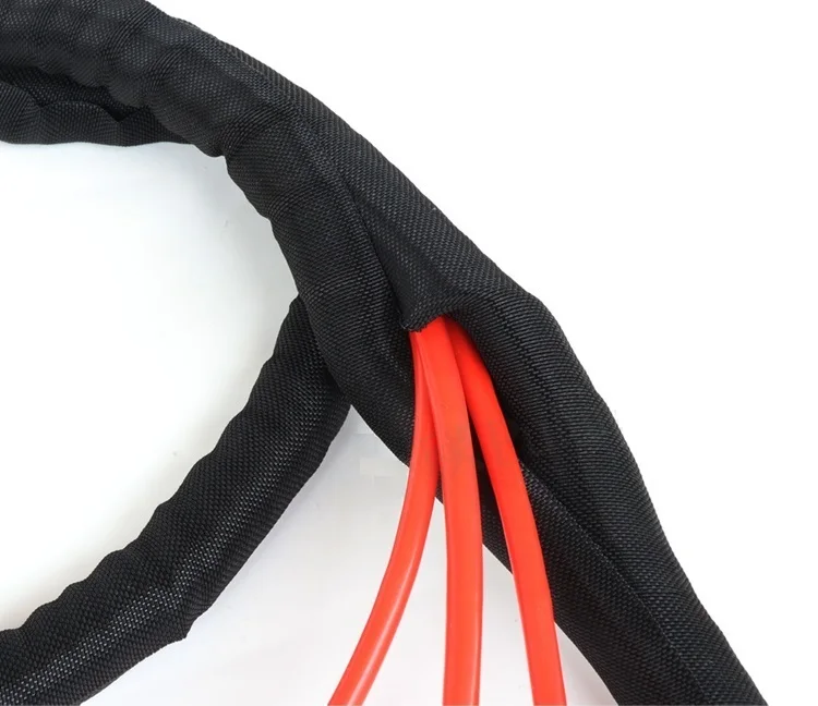 Расширяемая плетеная Муфта кабеля ID 50 мм PET самоблокирующийся изолированный