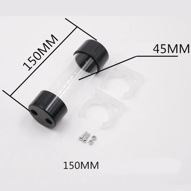 

Water Cooler 150mm Transparent Cylindrical Computer Water Cooling Set Water Tank with G1/4 Female Thread