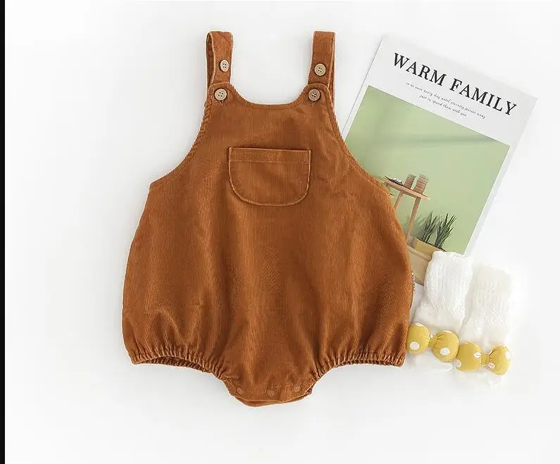 Одежда для новорожденных девочек Осенний комбинезон маленьких и мальчиков