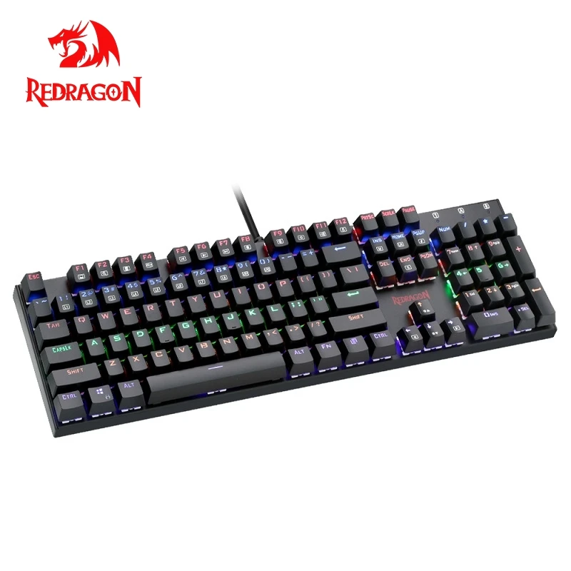 Механическая игровая клавиатура Redragon K565 Rainbow USB алюминиевый синий переключатель