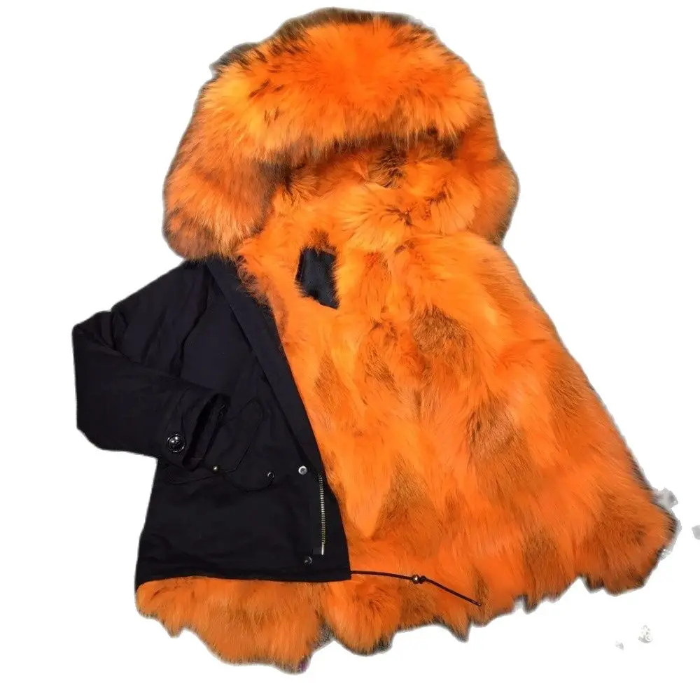 Зимняя теплая Толстая черная куртка Mhnkro 2018 мужское меховое пальто с капюшоном