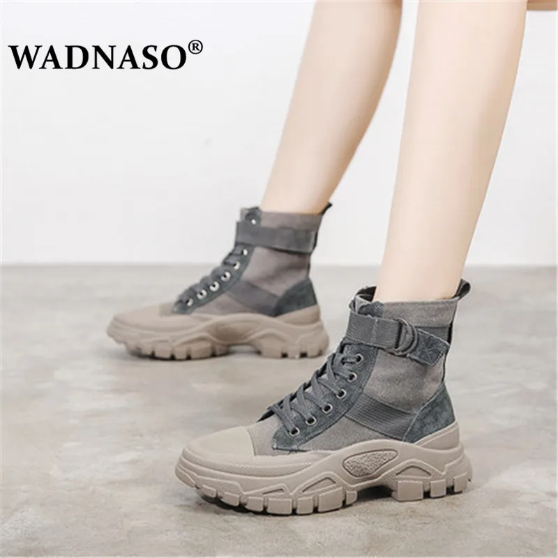 Женские ботильоны на шнуровке с круглым носком в британском стиле | Обувь