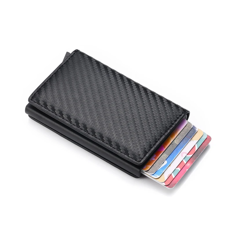 Мужской чехол для кредитных карт с RFID защитой модный автоматический