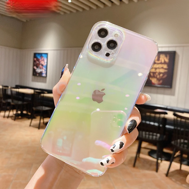 

Gradient Case on For iPhone 13 12 Pro Max iPhone12 11 Pro Max 11Pro X XS XR Case Luxury Clear Cover for iPhone 11 Cases