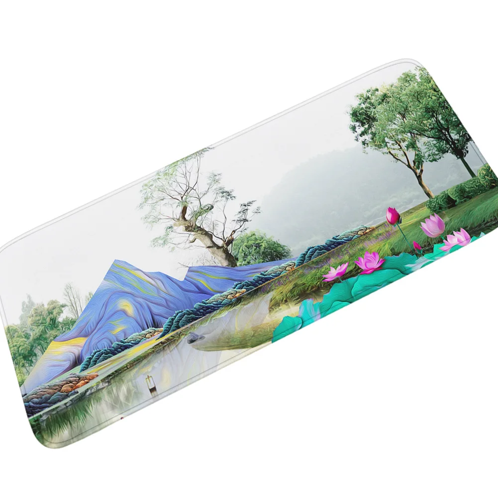 Zeegle фланелевый длинный кухонный коврик для гостиной Открытый Коврик двери