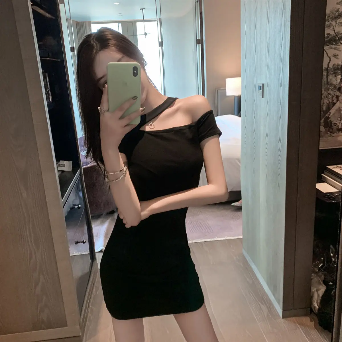 

Summer Women's Dress 2021 Sexy Backless Casual Sleeveless Sling Slips Under Ladies SlimSplit Dress Nightclub party mini dress