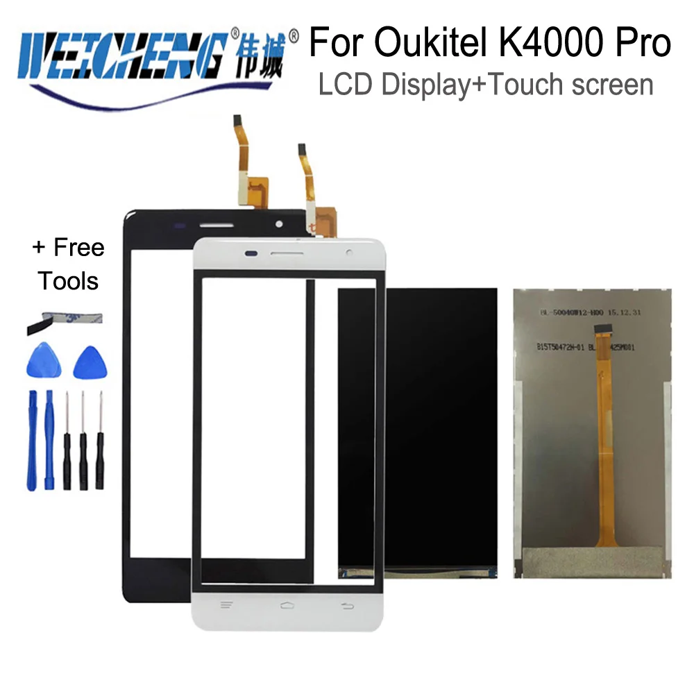 ЖК дисплей WEICHENG для Oukitel K4000 Pro сенсорный экран 100% испытано дигитайзер стеклянная