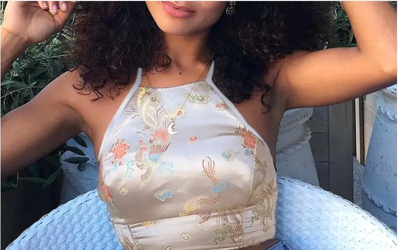 Новинка Модная Повседневная летняя майка с цветочным рисунком для женщин и