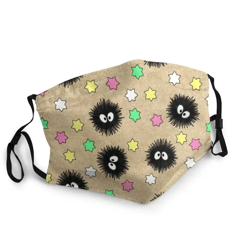 

Маска унисекс, унесённая призраками, противотуманная, дышащая, защитный респиратор