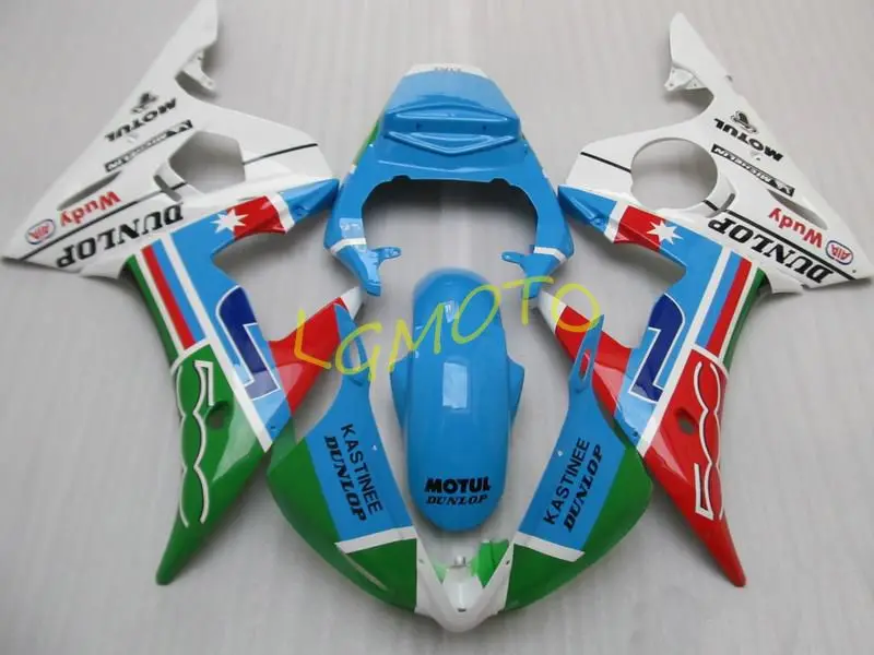 

Customize injection+back cover body kit for green blue Yamaha YZF600 R6 03 04 05 fairings set YZF R6 2003 2004 2005 bodywork