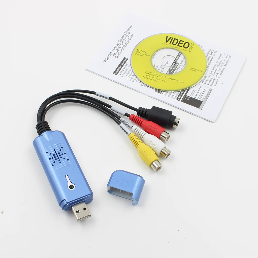 USB адаптер для видеозахвата с захватом чипсетом U tv 007 tv DVD VHS аудио Захват S-Video USB адаптер конвертер Поддержка Win7