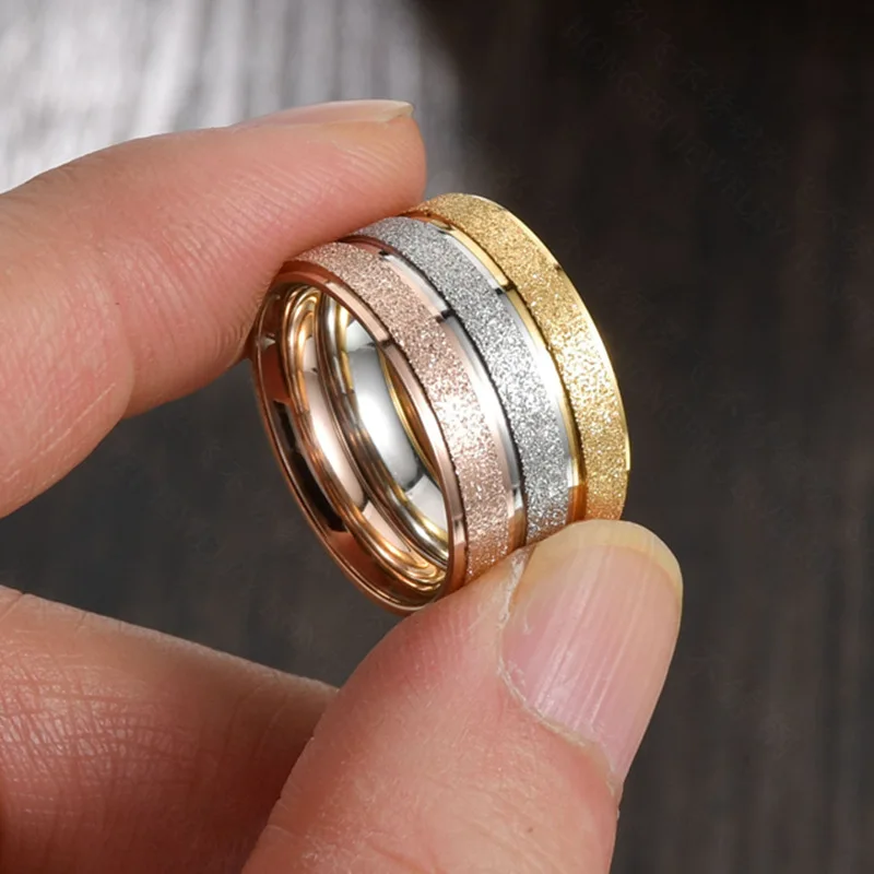 Качественные модные простые женские кольца из нержавеющей стали 2 мм 4 6 ширина