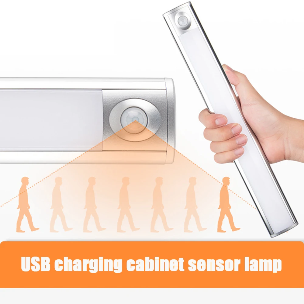 33 светодиодный с питанием от USB PIR ручной светильник датчиком высокой яркости