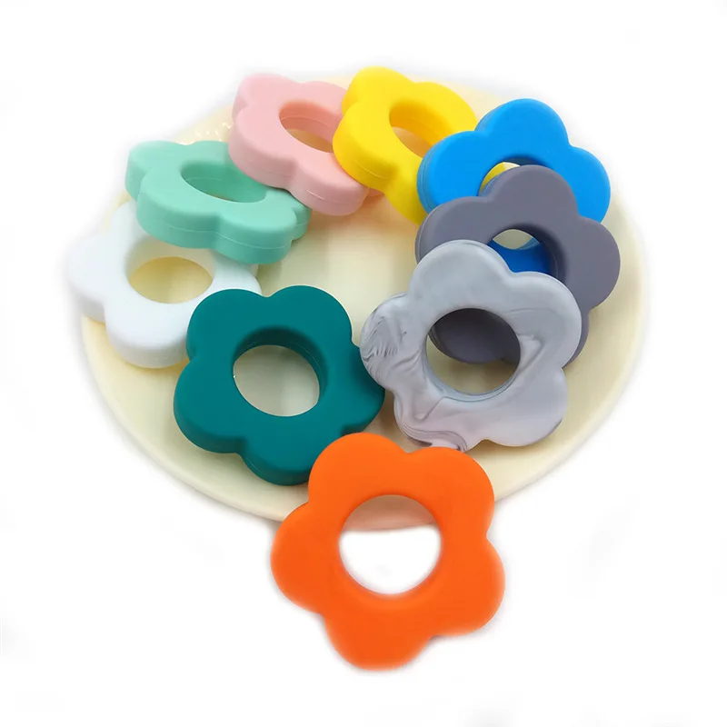 Подсолнечника силиконовый Прорезыватель для зубов детские сенсорные кулон