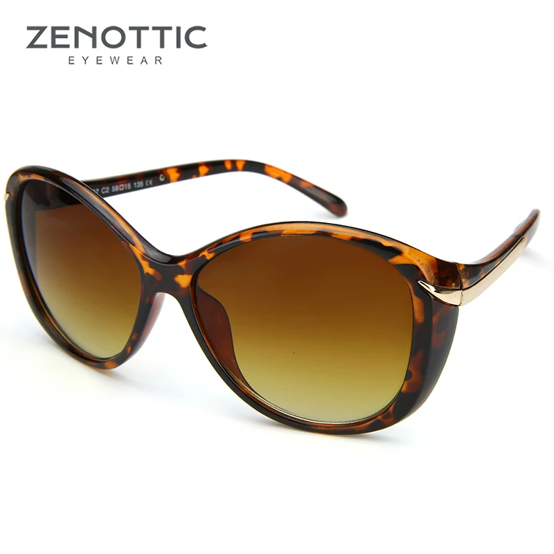 Zenotic женские модные солнцезащитные очки для вождения большие овальные черные с