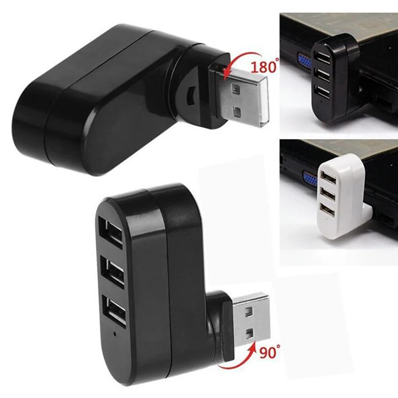 Хит продаж USB-концентратор с 3 портами USB 2 0 мини-концентратор поворотный