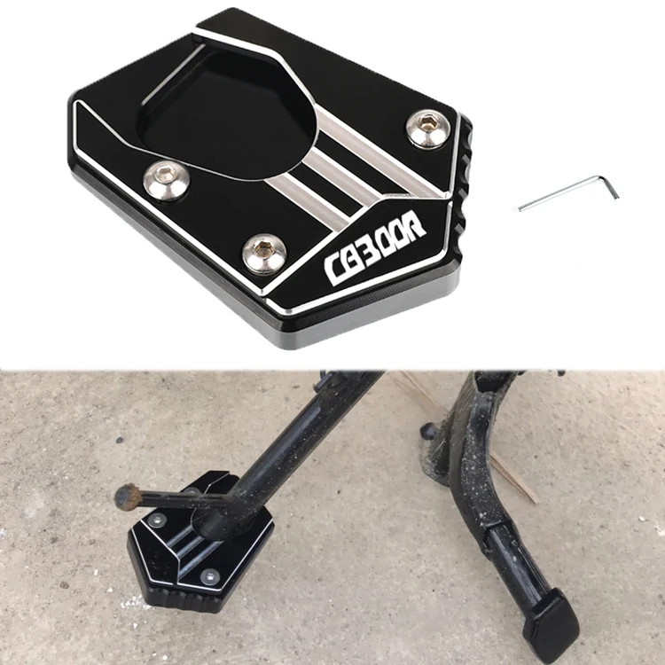 

CB300R Motorcycle Kickstand Side frame base Stand Enlarge Extension Pad For HONDA CB 300R CB300 R 2017 2018 2019 2020 2021