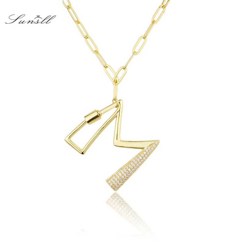 Модное Ювелирное Украшение SUNSLL ожерелье с подвеской в виде 26 букв для женщин