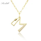 Ювелирное ожерелье SUNSLL, A-Z, 26 дюймов, с подвеской в виде буквы, для женщин, ожерелье с медными инициалами вечерние, Простые Ювелирные изделия, подарки