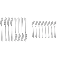 promotion 8x dinner forks heavy duty stainless steel dinner forks 8x 175cm stainless steel fork for dessert salad