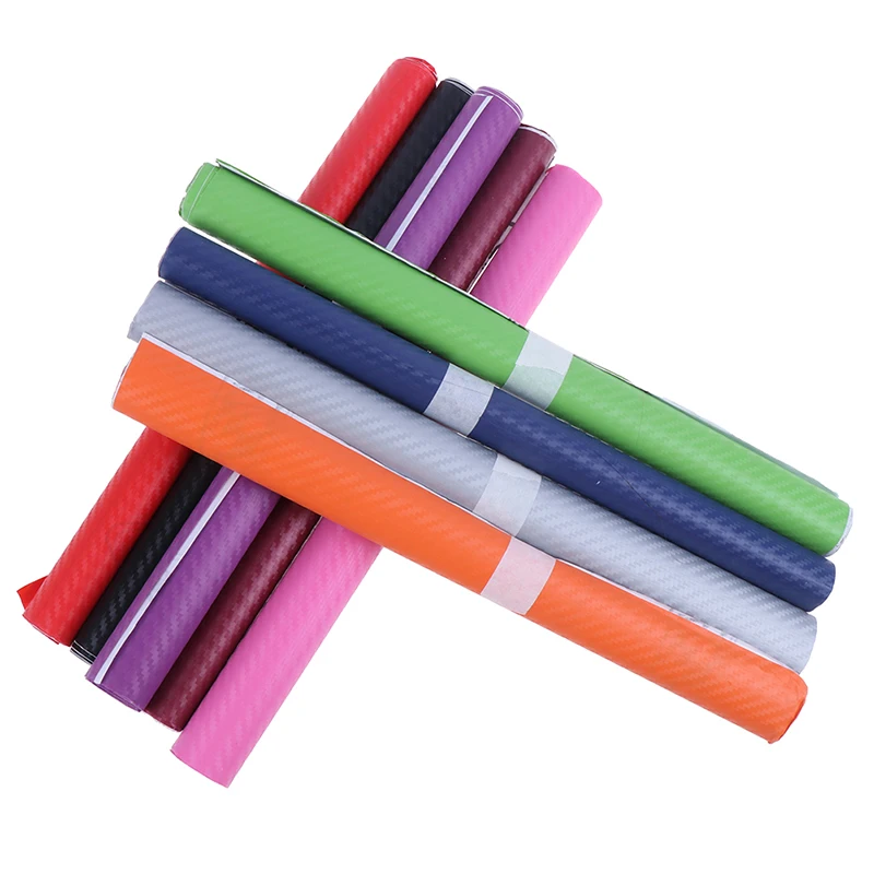 

30cm*127cm DIY 3D Carbon Fiber Vinyl Car Wrap Sheet Roll Film Car Styling Motorcycle Car Stickers Decal Car Accessories