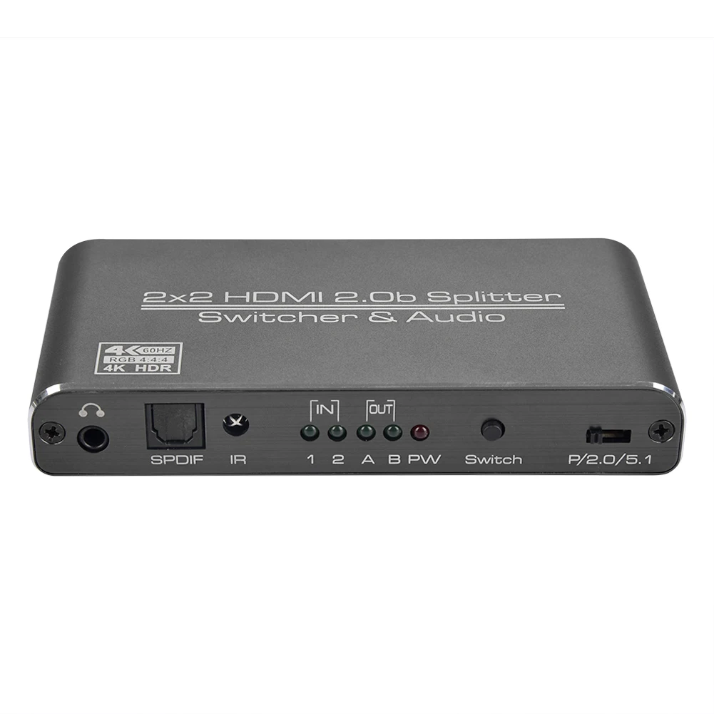 Горячая Распродажа простой прочный HD матричный 2x2 HDTV 2 0 матрица 4k 60 Гц HDMI