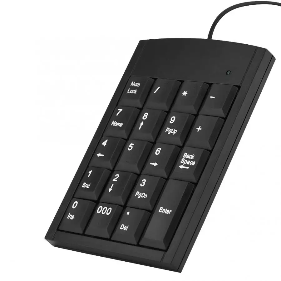 Универсальный USB Проводная Мини цифровые клавиши клавиатуры Количество