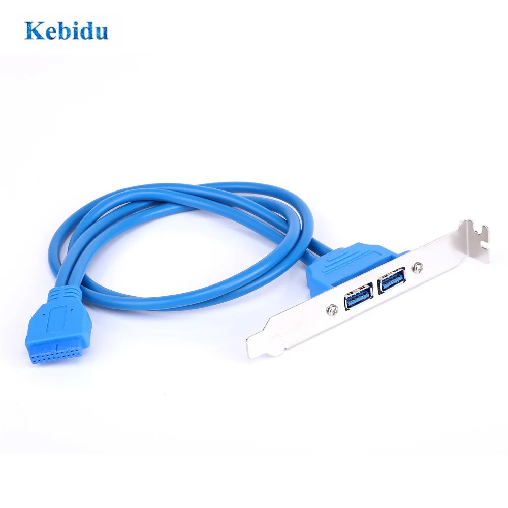 

KEBIDU материнская плата USB 3.0 20pin к двойному USB 3,0 перегородку кабель/USB3.0 задний шасси перегородка кабель компьютерный кабель соединитель