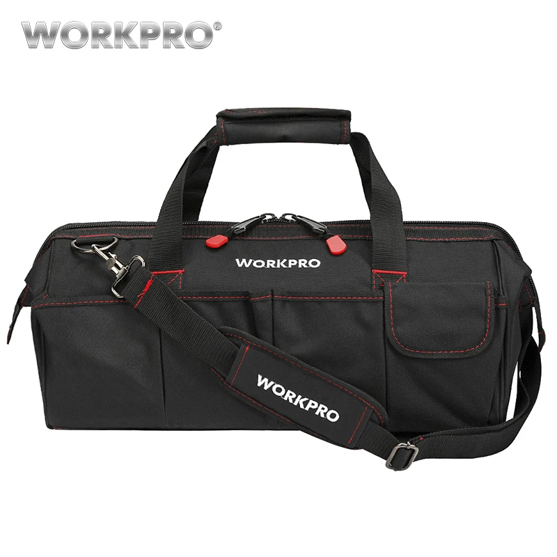 WORKPRO водонепроницаемые дорожные сумки, мужская сумка через плечо, сумки для инструментов, Большая вместительная сумка для инструментов, оборудование