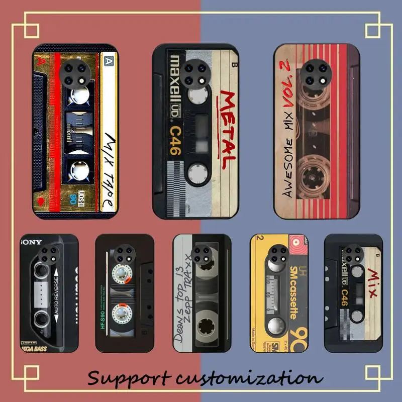 

Vintage Cassette tape retro style Phone Case For Xiaomi Redmi Note8A 7 5 Note8pro 8T 9Pro TPU Coque for note6pro Funda Capa