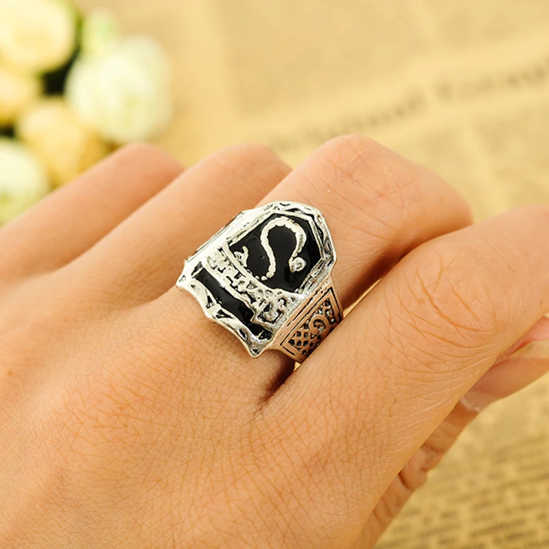 Модные мужские и женские украшенные руками металлические кольца на палец в виде