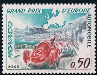 1pcsset new monaco post stamp 1963 monte carlo grand prix sculpture stamps mnh
