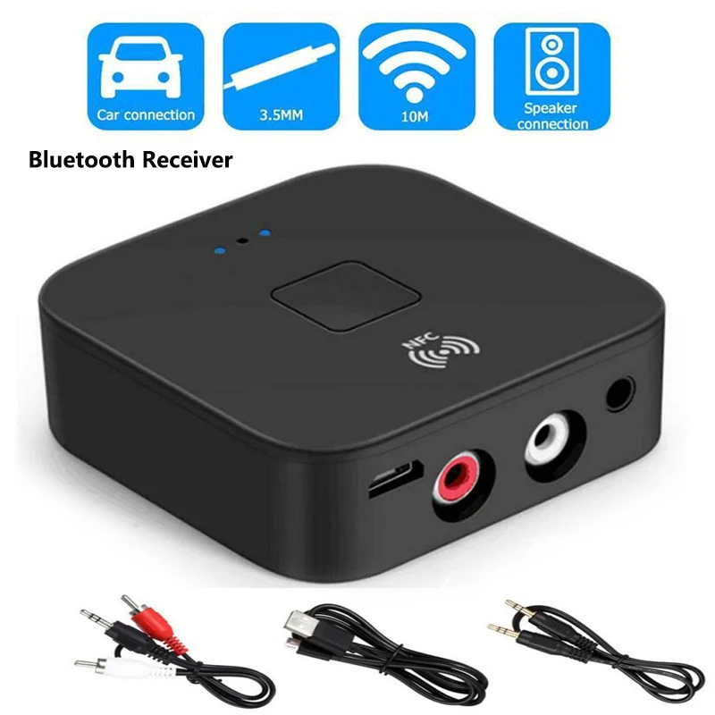 Bluetooth 5 0 Wifi приемник 3 мм + 2RCA APTX беспроводной аудио адаптер для NFC динамик AUX