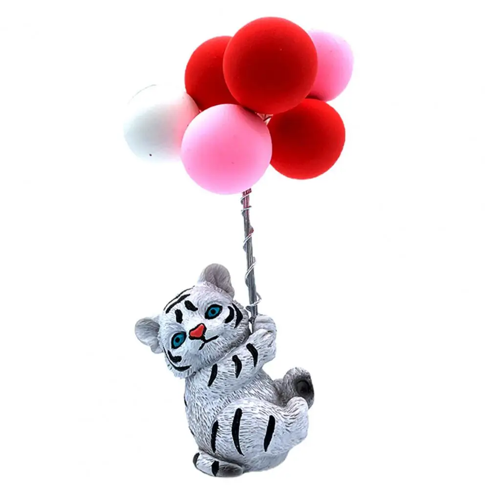 

Balloon Car Pendant Delicate Rearview Mirror Decoration Resin 3D Animal Colorful Balloon Ornament for Vehicle