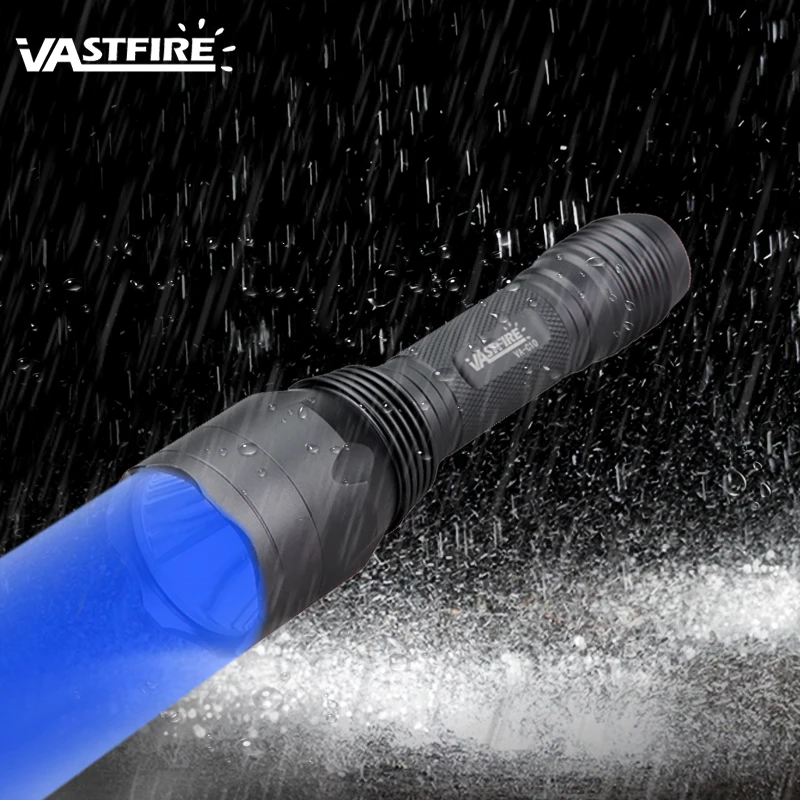 Тактический охотничий фонарь 10000 люмен синий/красный/УФ/зеленый портативный