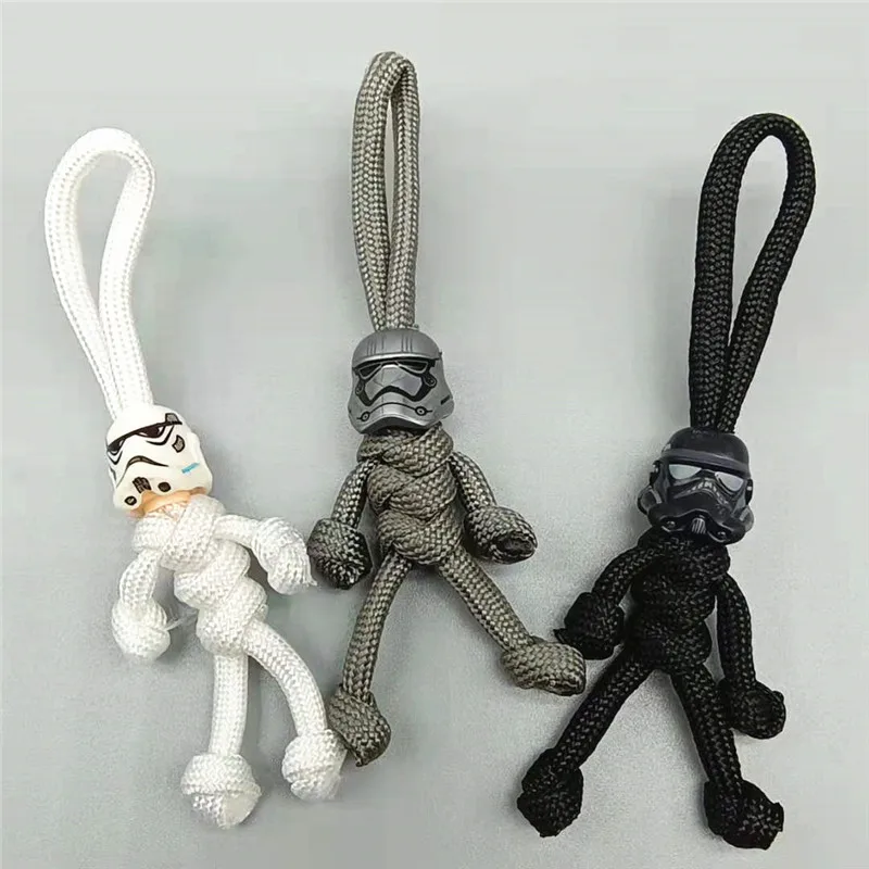 3 шт./лот конструктор солдаты смерти брелок для ключей Штурмовик плетеная веревка