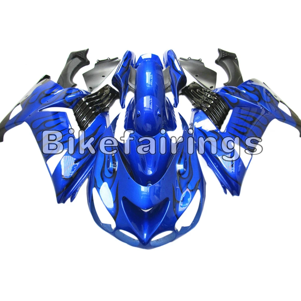 Sportbike полный корпус синего цвета комплект для ZX14R 2006 2007 2008 2009 2010 2011 литья под