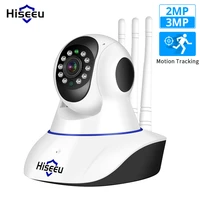 hiseeu ultra hd 3mp 1080p wireless ip camera wifi 1536p home security surveillance camera cctv baby kamera smart auto tracking