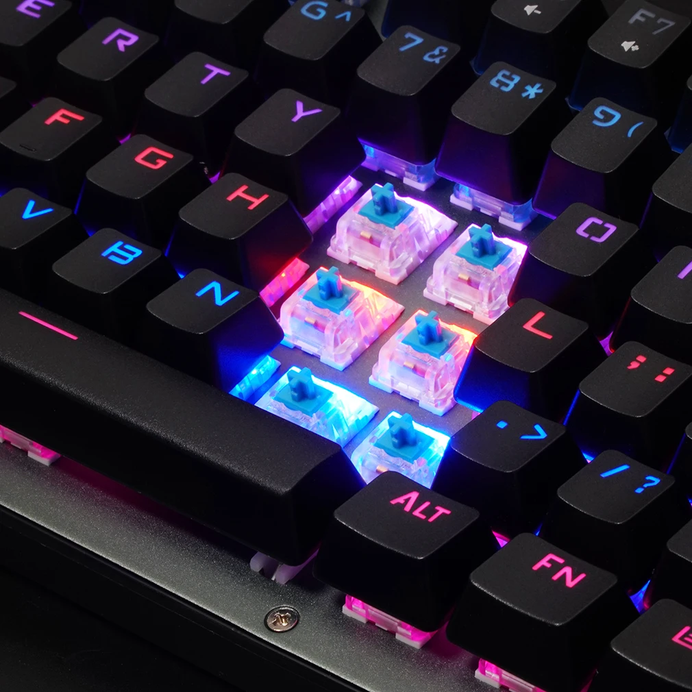 Новинка 87 версия профессиональная компьютерная игровая механическая клавиатура из алюминиевого сплава RGB два цвета