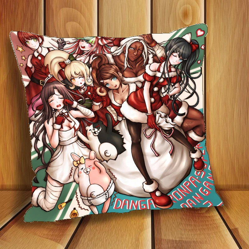

Anime Dakimakura Pillow Case Danganronpa Saionji Hiyoko Asahina Aoi Cover home decoration accessories 40x40cm