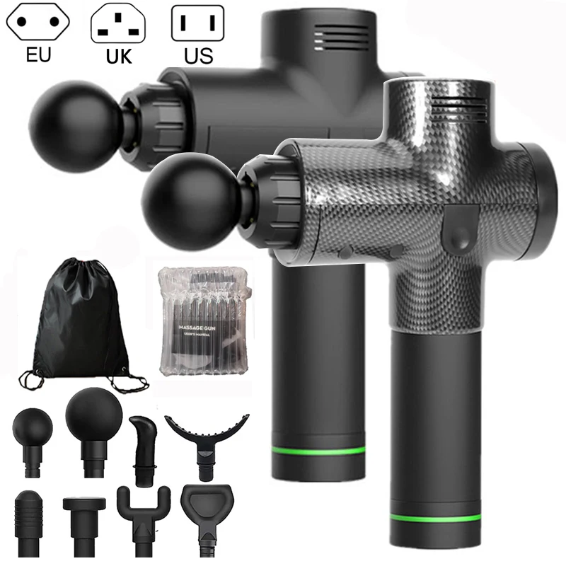 

8 Heads Deep Tissue Fascia Gun Muscle Massage Gun Cordless Rechargeable Stimulator Massager Body Relax Slimming Shaping Booster